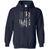 Image of Autism Awareness T-Shirt American Flag Distressed Tee