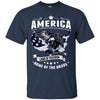 Image of America Land of Freedom Home of the Brave TShirt Patriotic