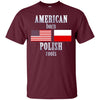 Image of American Born Polish Roots LS T-Shirt Poland USA Flag