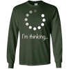 Image of "I'm Thinking" Geek Nerd Computer Programmer Techie T-Shirt