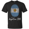 Image of Argentina Shirt 2018 Thumbprint Soccer Flag Design