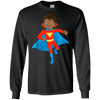 Image of African American Girl Super Hero Kids T Shirt