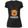 Image of Santa Reindeer Prancer T-Shirt Christmas Group Costume Tee