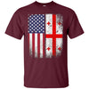 Image of American Georgian Flag T-shirt Georgia Republic Country