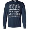 Image of Assistant Manager Product Label T-Shirt Mens Womens