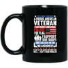 Image of A Proud American Veteran Support Guns Troops Flag LS Shirt