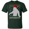 Image of Santasquatch Christmas Ugly Sweater T-Shirt Funny Gift