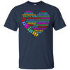Image of Autism Heart Shape Shirt - Womens Mens Kids