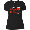 Image of Funny Halloween Wine Tshirt, Happy Hallowine, for Men Women