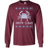 Image of Santa Claws Festive Crab Ugly Christmas Gift Long Sleeve