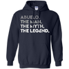 Image of ABUELO THE MAN MYTH LEGEND Father's Day T-Shirt Spanish Gift