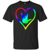 Image of American Sign Language Tshirt I love you - Rainbow - Pride