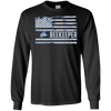 Image of American Beekeeper United States Flag Gift T-Shirt