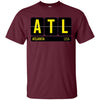 Image of ATL Atlanta Georgia USA Travel Souvenir Long Sleeve (Yellow)