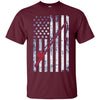 Image of American Flag Patriotic Fishing T shirt