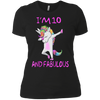 Image of 10 and fabulous sweet tenth-Birthday unicorn dab t shirt