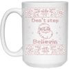 Image of Santa T-Shirt: Don't Stop Believin Ugly Christmas Tee Gift