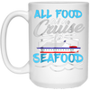 Image of All Food On A Cruise Is Seafood Pink Shirts For Men Women