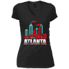 Image of Atlanta T Shirt Funny Atlanta Georgia Skyline Souvenir Tee