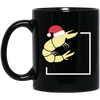 Image of Christmas Shrimp T-Shirt - Shrimp With Santa Hat Tee
