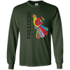Image of "Freedom" Bright Colorful Bird Diversity Unity T-Shirt