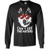 Image of Alaskan Malamute Shirt Can't See The Haters Dog Lovers Tee