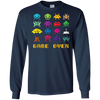 Image of "Game Over" retro alien invaders tshirt 80s 8-bit video game