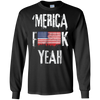 Image of 'Merica Yeah T-Shirt USA Flag 4th July American Patriotic US