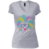 Image of Afro Girl T-Shirt: Natural Hair & Glasses, Black Women Art