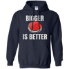 Image of Bigger Is Better Trump Button Funny Quote T Shirt