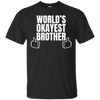 Image of Adult World's Okayest Brother Funny Siblings tee for Brother