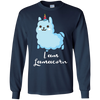 Image of am a llamacorn Shirt Not a llama not a Unicorn Long Sleeve