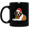 Image of Christmas St. Bernard Dog T-Shirt, Puppy Xmas Gift