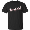 Image of African Santa Sleigh Giraffe T-shirt Merry Christmas Gifts