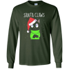 Image of Santa Claws Cat Lovers Long Sleeve Shirt