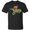 Image of Witch Riding Dinosaur Halloween Costume Funny Gift Shirt