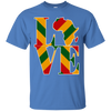 Image of Africa map regae rasta colors Africa map t-shirt