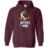 Image of Funny Halloween T Shirt Even Witches Need Wine Shirt