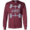 Image of 4WD Retro Long Sleeve T-Shirt Offroad Overland 4x4