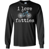 Image of "I Love Fatties" Fat Tire Mountain Style Bikes T-Shirt