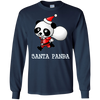 Image of Santa Panda T-shirt de Noël mignon Panda Bear