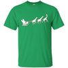 Image of African Santa Sleigh Giraffe T-shirt Merry Christmas Gifts