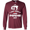 Image of "I Just Really Like Pandas, Ok?" Chinese Panda Bear T-shirt