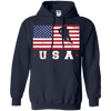 Image of Tee-shirt d'hockey sur glace de drapeau des Etats-Unis américain cadeau sportif patriote