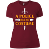 Image of A Police Has No Costume Funny Halloween T-Shirt