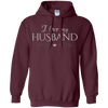 Image of "I love my husband" - romantic wife Valentine's gift t-shirt