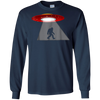 Image of Alien Big Foot Abduction Funny Gift Idea Shirt