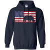Image of American Flag Rhino Love Conservation Rhinoceros T-Shirt Fun