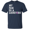 Image of Alzheimer's Awareness Shirt For Son Purple Ribbon Tee