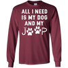 Image of All I need is my dog and my jeep funny dog lover Tee Shirt
